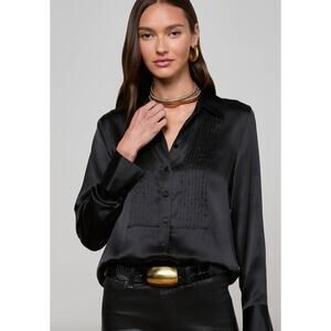 NWT L'Agence Divya Silk Shirt, XS $450
